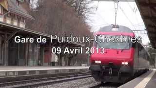 Gare de PuidouxChexbres  09 Avril 2013 [upl. by Yukio]