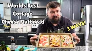 Easy Cottage Cheese Flatbread Recipe Worlds Best  3 ways MUST TRY [upl. by Haelem]