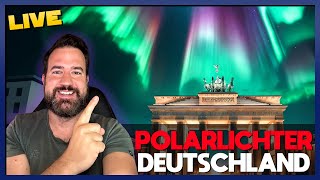 POLARLICHTER ÜBER DEUTSCHLAND Sonnensturm trifft Erde 🔴LIVE [upl. by Petit]