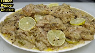 Lemon Pepper Chicken Recipe  Tasty Pepper Lemon Chicken  Best Chicken Starter  Chef Ashok [upl. by Mills]