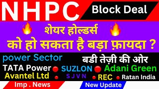 Nhpc share latest news  Nhpc Share New update  Suzlon Energy Share Latest News  Big [upl. by Ecinahs]