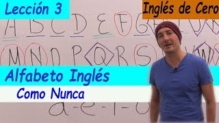 ALFABETO EN INGLÉS LECCIÓN 3 de inglés desde cero [upl. by Fakieh607]