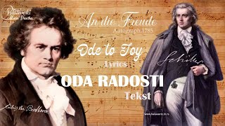 ODA RADOSTI  Ode an die Freude  Ode To Joy Tekst  Lyrics [upl. by Nekciv]