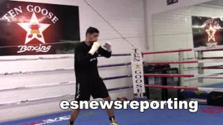 AMIR KHAN working out is in AMAZING SHAPE  EsNews Boxing [upl. by Wilden]