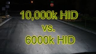 10000k HID vs 6000k HID [upl. by Nnahoj256]