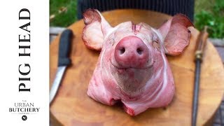 How to professionally debone a pigs head  Pig Butchery [upl. by Uphemia]