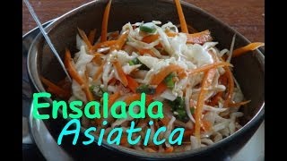 Ensalada de Repollo Asiatica  Receta Vegana [upl. by Peti]