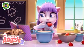 💖🍰 Cozinhem comigo Sobremesas deliciosas no Minha Talking Angela 2 NOVO Trailer [upl. by Kloman]