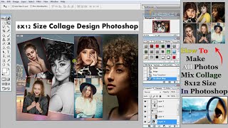 College Photo Editing in Photoshop  Create Photo Collage in Photoshop 70  Photoshop Tutorial [upl. by Joselyn486]