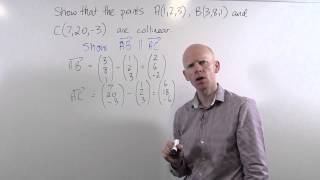 Collinear Points in 3D Ch1 Pr18 [upl. by Colombi]