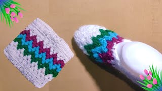 crochet slippers for ladies [upl. by Kobe]