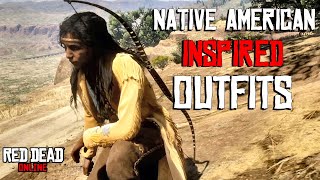 3 Native American Inspired Outfits  Red Dead Online female [upl. by Hobey872]