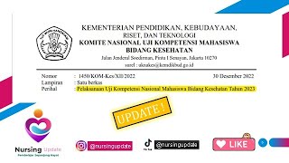 UPDATE  Pengumuman Jadwal UKOM 2023 [upl. by Ruffin]