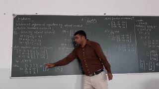 Solution of system of linear equation by adjoint method [upl. by Vtehsta]