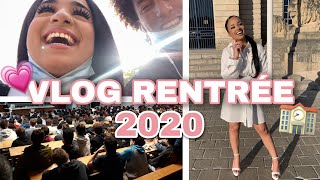 VLOG VEILLE  JOUR DE LA RENTRÉE A LA FAC 2020 édition fac de droit [upl. by Jorie]