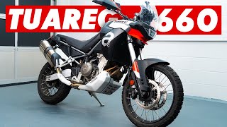 Aprilia Tuareg 660 First Ride Review 9 BEST FEATURES [upl. by Hulbig]