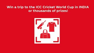 Win a trip to the ICC Cricket World Cup in India with CocaCola [upl. by Ariaes624]