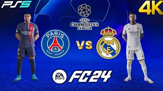 FC 24  Real Madrid Vs PSG  Champions League Final  4k PC [upl. by Enilorak]