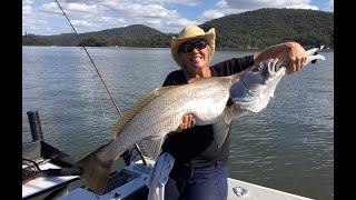 Wildkey  To catch a mulloway jewfish Meterplus slab catch and release on the Hawkesbury [upl. by Francisco]