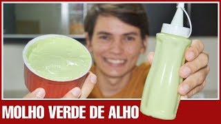 MOLHO VERDE DE ALHO  Receita [upl. by Negaem95]