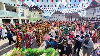 FasnetDienstag 2024 in Schömberg  bunter Bolanes mit grandiosem Special der Stadtkapelle [upl. by Akayas]