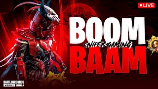 BOOM BAAM l BGMI LIVE lSniperGaming001 SniperGaming SniperXisLIVE bgmilive [upl. by Llemart]