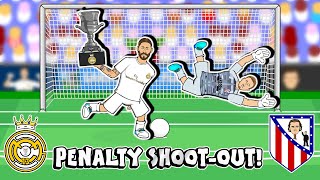 🏆PENALTIES Real Madrid win Super Copa 2020🏆 Real vs Atletico Madrid Penalty ShootOut [upl. by Oznofla]