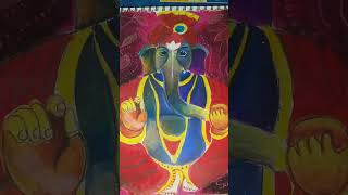 Bappa Drawing shree artganesh shorts [upl. by Leshia]