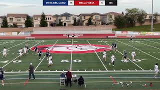 Vista Del Lago at Bella Vista  Boys JV Lacrosse [upl. by Ledairam923]