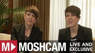 Tegan And Sara talk mashups fave songs and diehard fans  Moshcam [upl. by Savvas544]