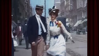 New York c1899 Restored To Life in Amazing Footage [upl. by Chloette]