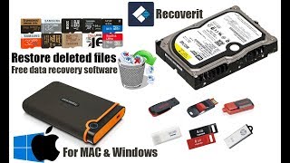 How to restore deleted files with Recoverit free data recovery software [upl. by Cully]