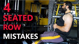 4 seated row exercise mistakes hindi urdu [upl. by Kiah]