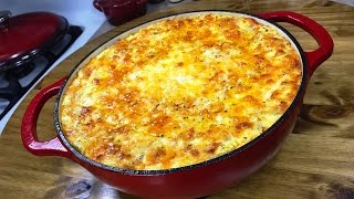 The Ultimate FiveCheese Macaroni and Cheese  Lodge Enameled Cast Iron Dutch Oven [upl. by Eeram]