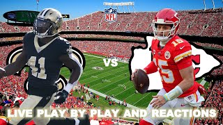 New Orleans Saints vs Kansas City Chiefs Live PlayByPlay amp Reactions [upl. by Lagiba]