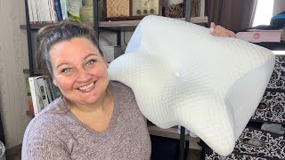 Amazon Pillow Review  HOMCA Cervical Memory Foam Pillow for Back Neck and Shoulder Pain [upl. by Erodasi]