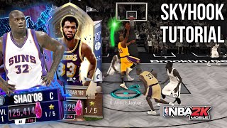 KAREEM ABDUL JABBAR SKYHOOK TUTORIAL amp NEW THEME UPDATE  NBA 2K MOBILE [upl. by Janerich266]