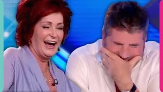 Judges Left HOWLING Sharon Osbourne amp Simon Cowell Literally Cant STOP LAUGHING [upl. by Boak163]