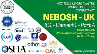 NEBOSH IG1  Element 1  Part A [upl. by Zetrac]