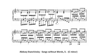 Aleksey Stanchinsky  Songs without Words 3  C minor [upl. by Ytnom512]