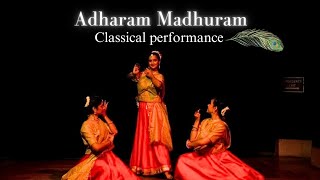 Madhurashtakam Classical Performance  Adharam Madhuram kathak  Krishna Bhajan diyabhatt9127 [upl. by Enaud]