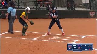 Team USA Softball vs Team Australia Softball  July 4 2022  Exhibition Game [upl. by Airuam]