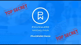 Phunware NASDAQ PHUN  PhunWallet Demo  Low Quality TOP SECRET [upl. by Ahselaf]