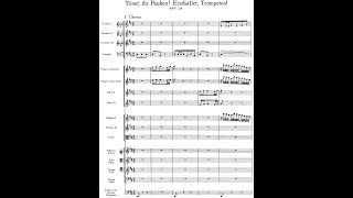 Johann Sebastian Bach  Cantata Tönet ihr Pauken Erschallet Trompeten BWV 214 w score [upl. by Akinit401]