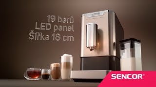 Sencor  Plně automatické EspressoCappuccino 45 [upl. by Etsirk223]