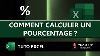 Les POURCENTAGES avec EXCEL  Convertir et Calculer Tutoriel simple [upl. by Yesteb782]