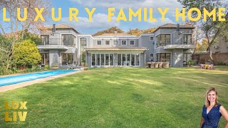 Touring an R8999000 LUXURY FAMILY HOME in Bryanston  Luxury Home Tour [upl. by Atirhs]