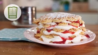 Waffeln  als Waffeltorte für echte Feinschmecker chefkoch [upl. by Bordiuk]