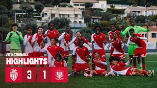 AS Monaco 31 OGC Nice  U17 Nationaux  20ème journée [upl. by Ultann626]