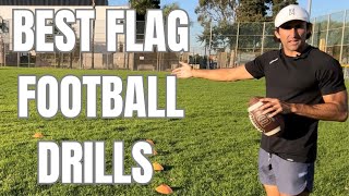 BEST FLAG FOOTBALL QBWR Drills… [upl. by Hirst]